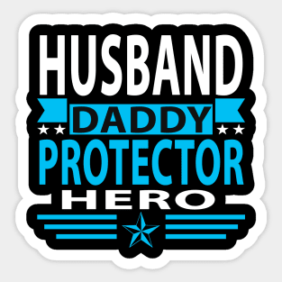 Husband Daddy Protector Hero Sticker